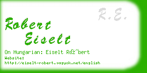 robert eiselt business card